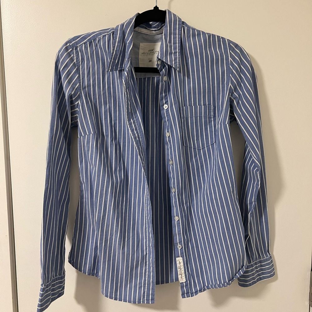 Stripped button-up